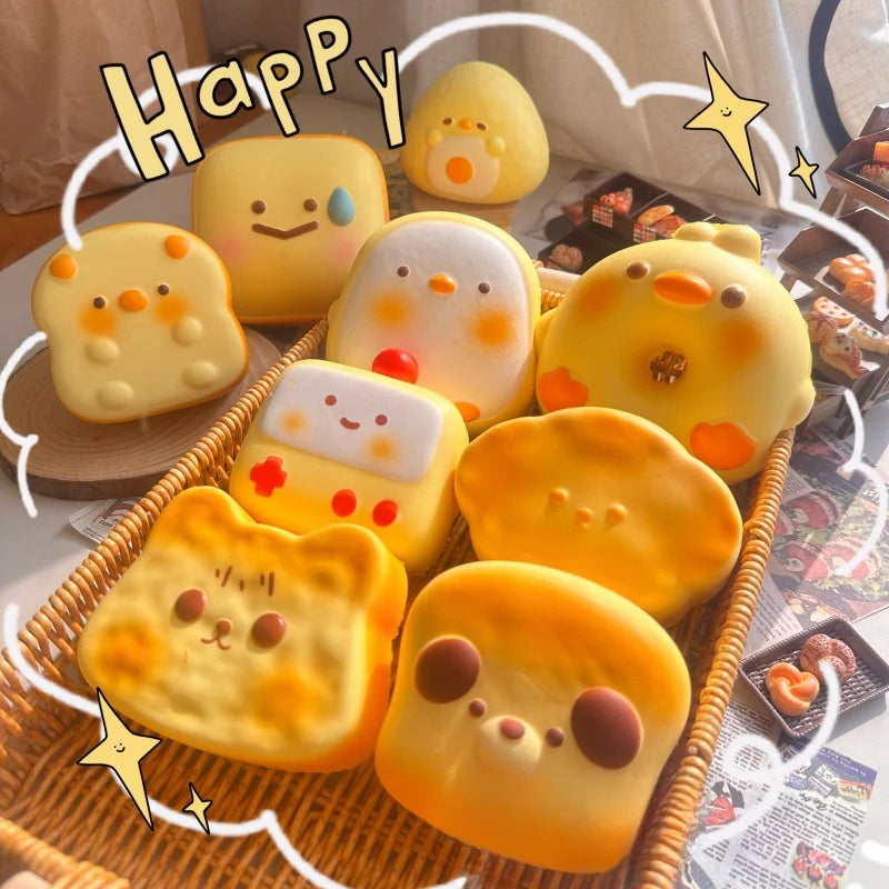 Animal Toast Squishies | Slow-Rising Sensory Toy