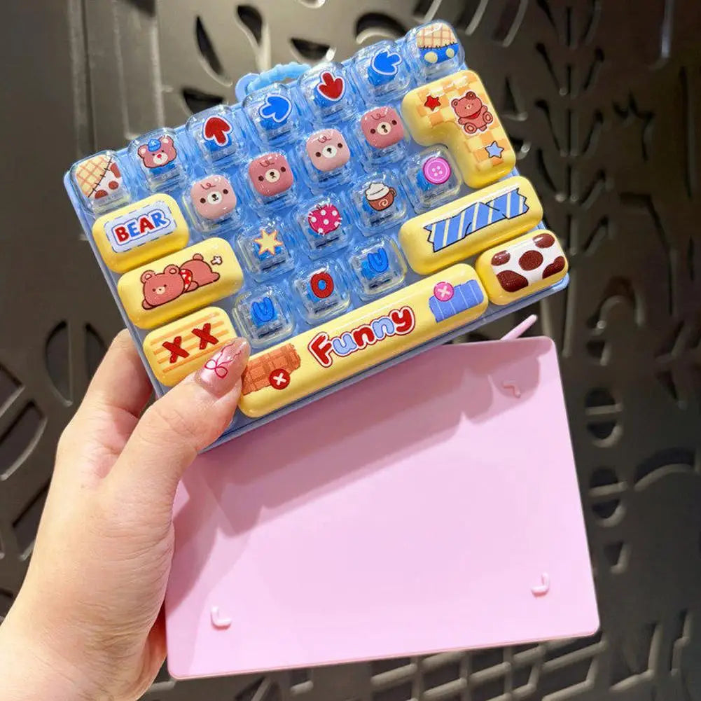 Mini Keyboard Clicker Fidget - 26 - Key Sensory Keychain