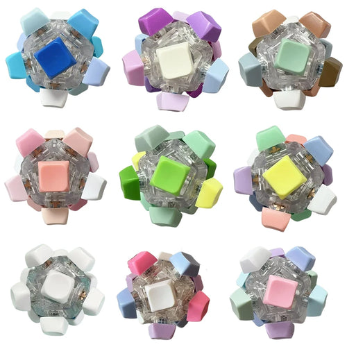 12 Sided Keyboard Clicker Fidget Toy | Sensory Keychain